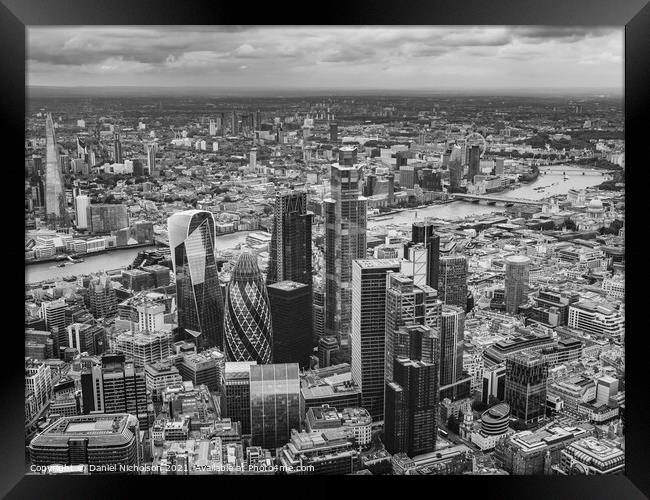 City of London Framed Print by Daniel Nicholson