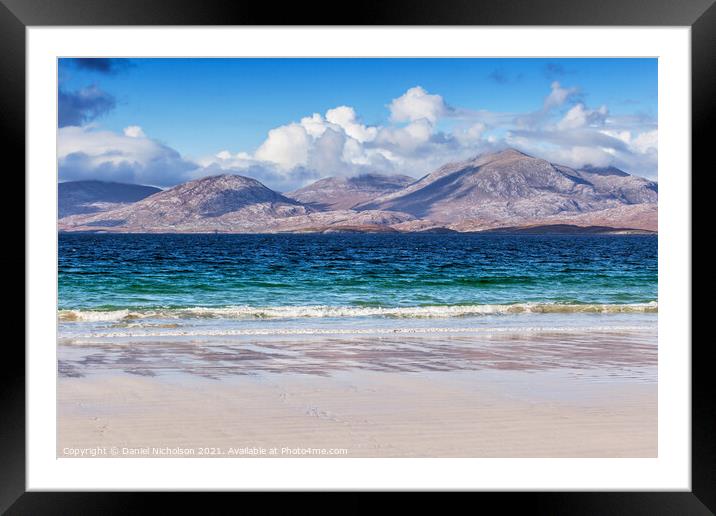Luskentyre Beach, Isle of Harris Framed Mounted Print by Daniel Nicholson