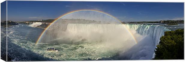 Niagara Rainbow Canvas Print by Sharpimage NET