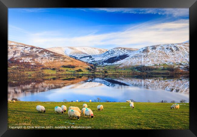 Reflections on Loch Tay Perth and Kinross Scotland Framed Print by Chris Warren