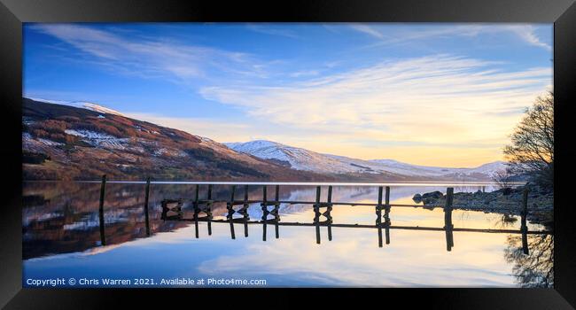Reflections on Loch Tay Perth and Kinross Scotland Framed Print by Chris Warren