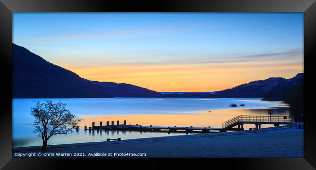 Loch Lomond and The Trossachs Scotland at sunrise  Framed Print by Chris Warren