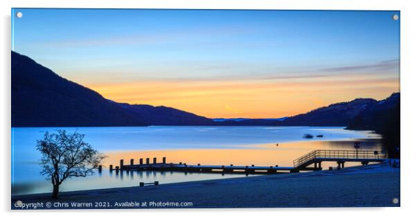 Loch Lomond and The Trossachs Scotland at sunrise  Acrylic by Chris Warren