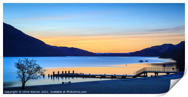 Loch Lomond and The Trossachs Scotland at sunrise  Print by Chris Warren