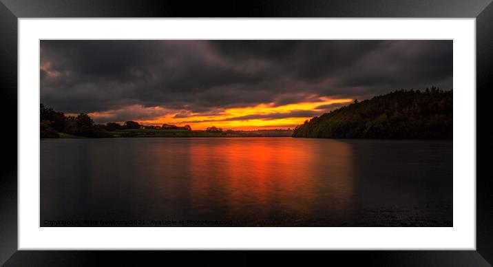 Bewl Water Sunset Framed Mounted Print by Bear Newbury