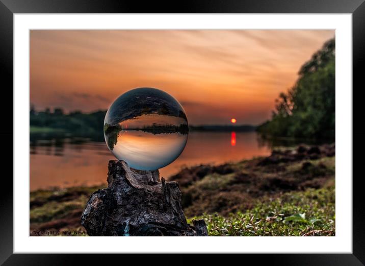 Sunset at Bewl Water Framed Mounted Print by Bear Newbury