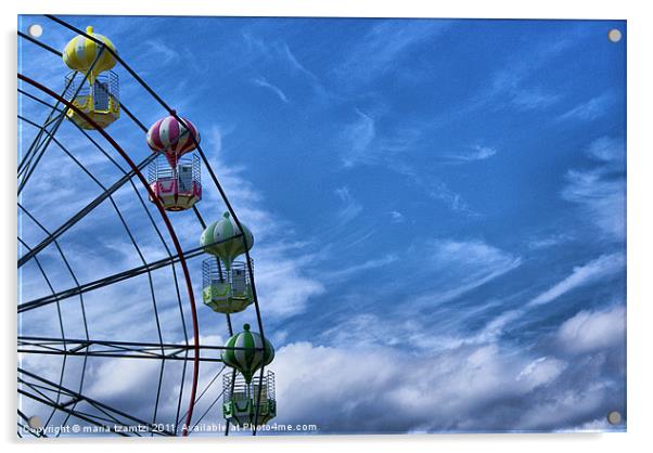 Garlic wheel III Acrylic by Maria Tzamtzi Photography