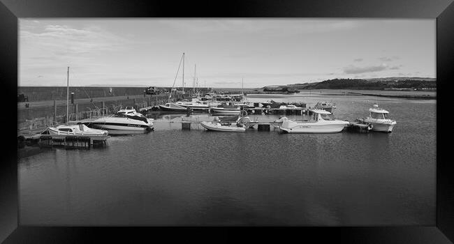 Maidens harbour mono Framed Print by Allan Durward Photography