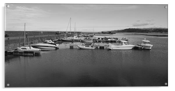 Maidens harbour mono Acrylic by Allan Durward Photography