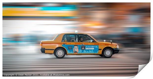 Zooming through Tokyo Print by Dean Packer