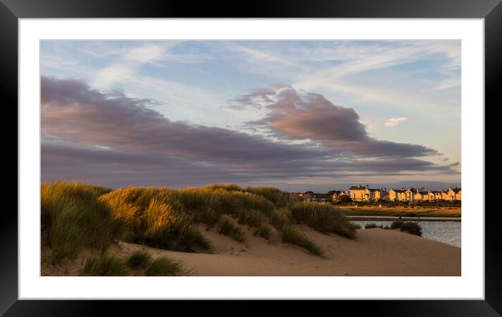 Sand dunes between Crosby beach and the marina Framed Mounted Print by Jason Wells