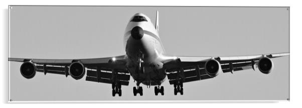 Boeing747 nose-on Acrylic by Allan Durward Photography