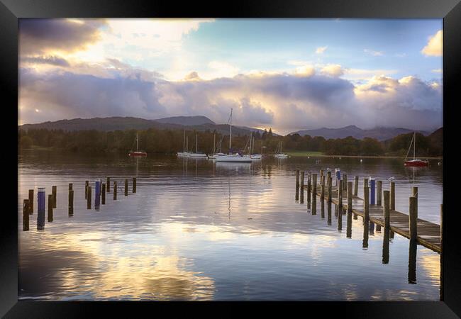 Ambleside Sunset Framed Print by Ceri Jones