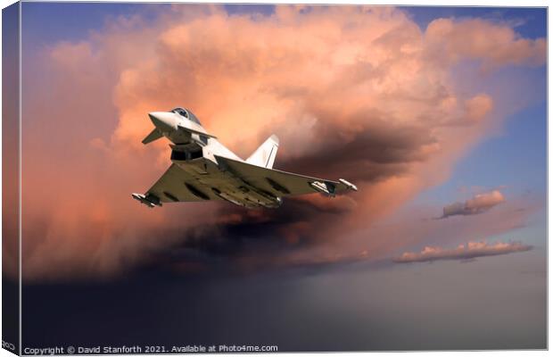 Eurofighter Typhoon Canvas Print by David Stanforth