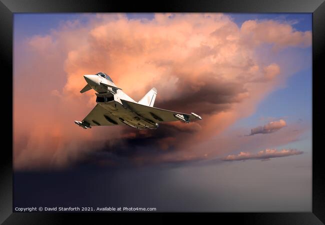 Eurofighter Typhoon Framed Print by David Stanforth