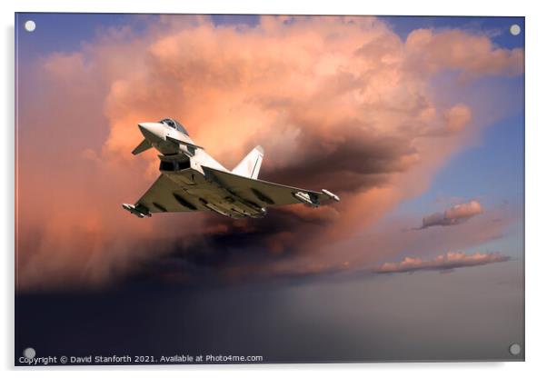 Eurofighter Typhoon Acrylic by David Stanforth