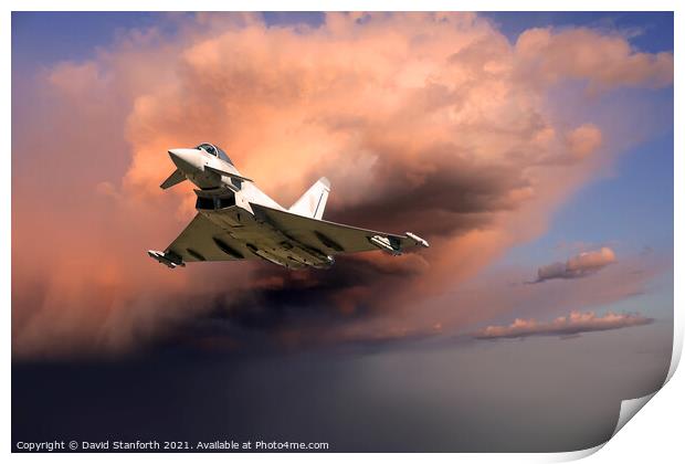 Eurofighter Typhoon Print by David Stanforth
