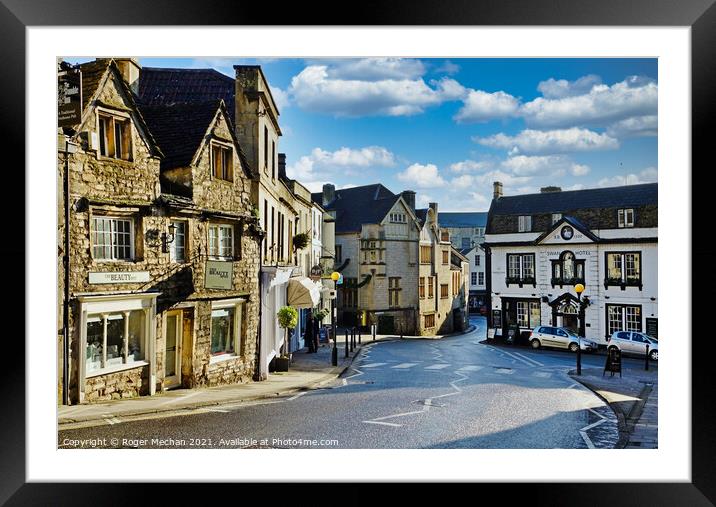 A Quaint Thoroughfare Framed Mounted Print by Roger Mechan