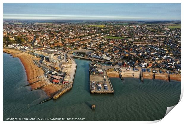 Whitstable Harbour Aerial Photo Print by Evolution Drone