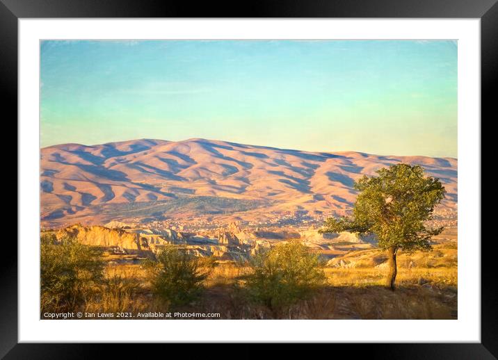 A view over Cappadocia Framed Mounted Print by Ian Lewis