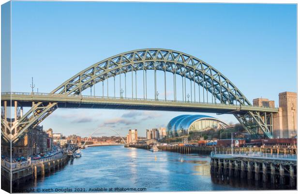 The Tyne Bridge, Newcastle Canvas Print by Keith Douglas