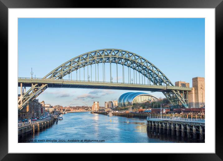 The Tyne Bridge, Newcastle Framed Mounted Print by Keith Douglas