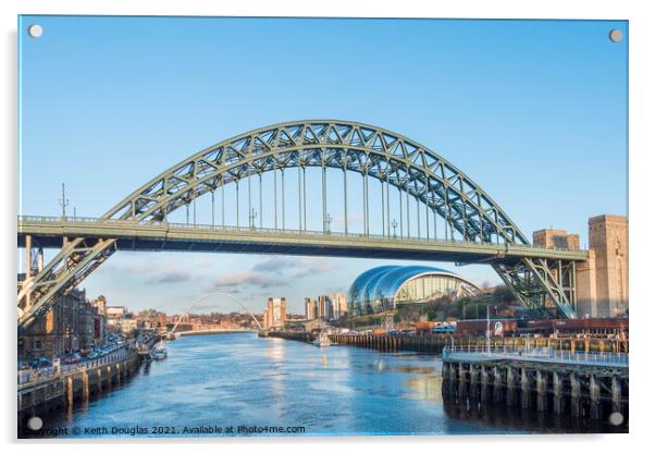 The Tyne Bridge, Newcastle Acrylic by Keith Douglas