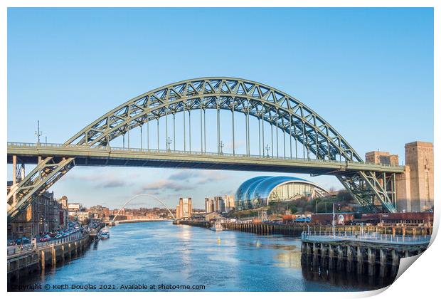 The Tyne Bridge, Newcastle Print by Keith Douglas