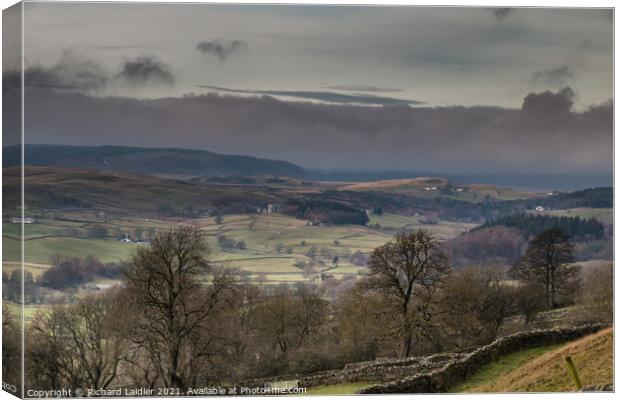 Winter Bright Interval on Upper Teesdale Canvas Print by Richard Laidler