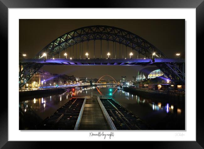 Newcastle by night Framed Print by JC studios LRPS ARPS