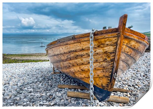 The Wooden Boat Print by Rick Lindley