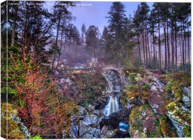 The Falls of Bruar, Perthshire Canvas Print by Navin Mistry