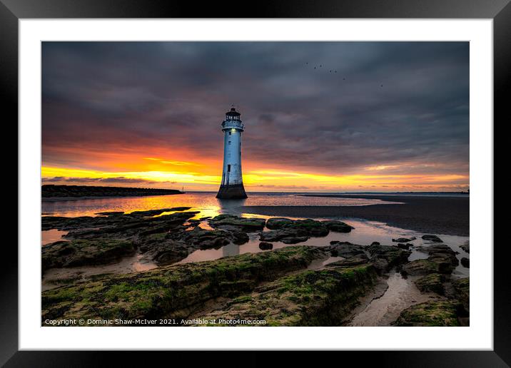 New Brighton Lighthouse Framed Mounted Print by Dominic Shaw-McIver