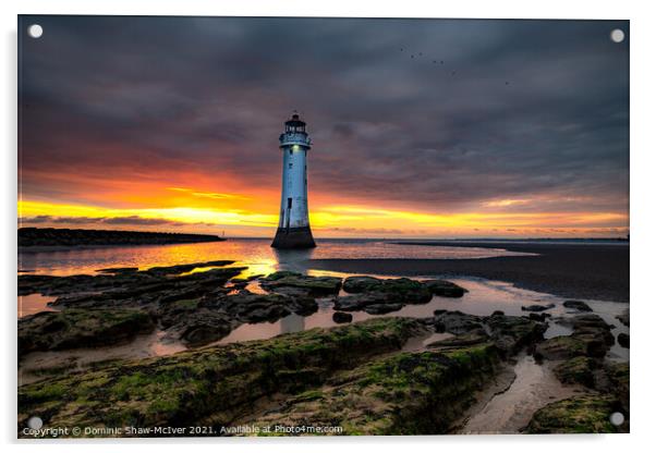 New Brighton Lighthouse Acrylic by Dominic Shaw-McIver