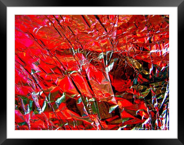 Abstract in Red Framed Mounted Print by Stephanie Moore