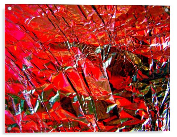 Abstract in Red Acrylic by Stephanie Moore