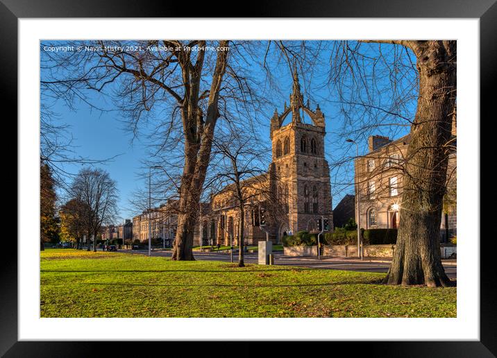 St Leonard's-in-the-Fields Church, Perth  Framed Mounted Print by Navin Mistry