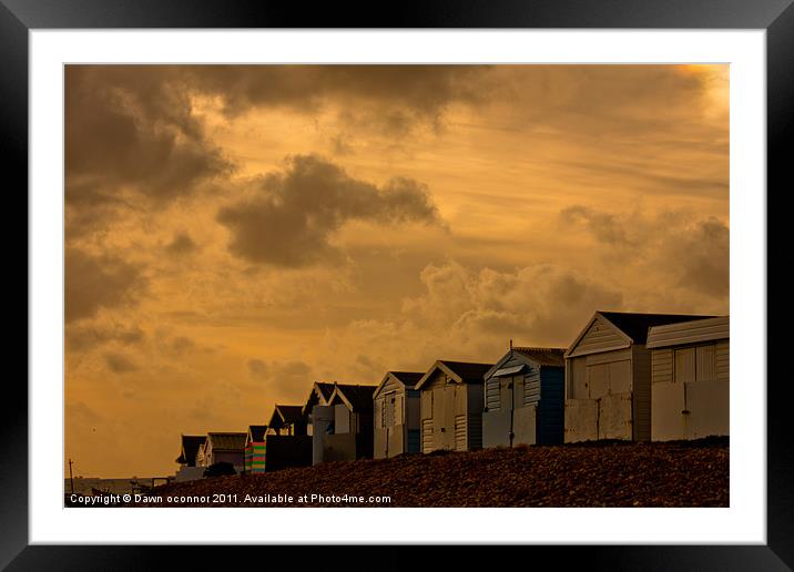 Hurricane Katrina on the South Coast UK Framed Mounted Print by Dawn O'Connor