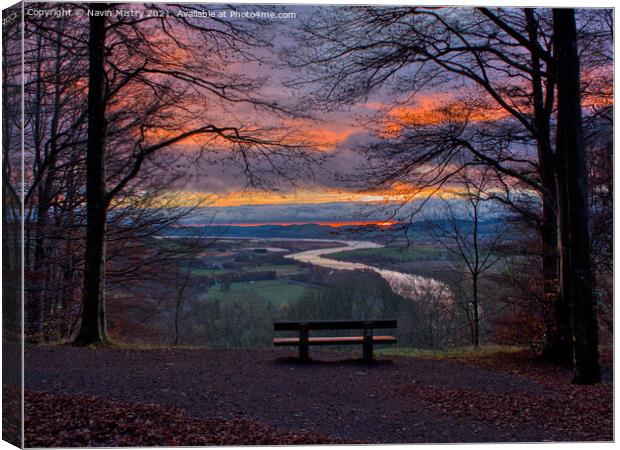 Sunrise from Kinnoull Hill Canvas Print by Navin Mistry