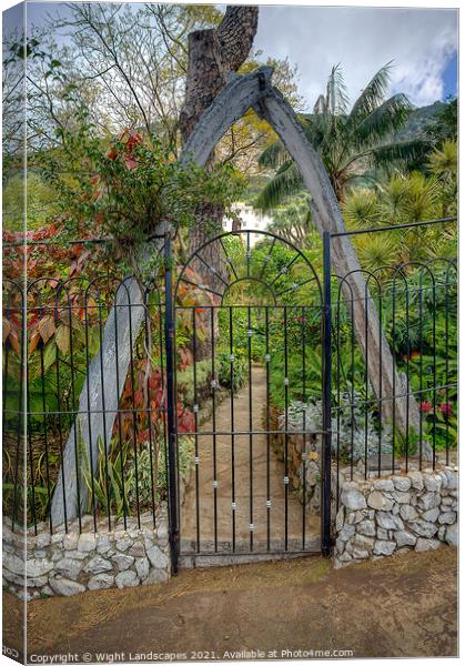 The Whale Bone Arch Gibraltar Canvas Print by Wight Landscapes