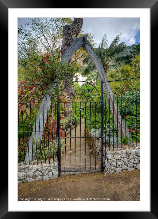 The Whale Bone Arch Gibraltar Framed Mounted Print by Wight Landscapes