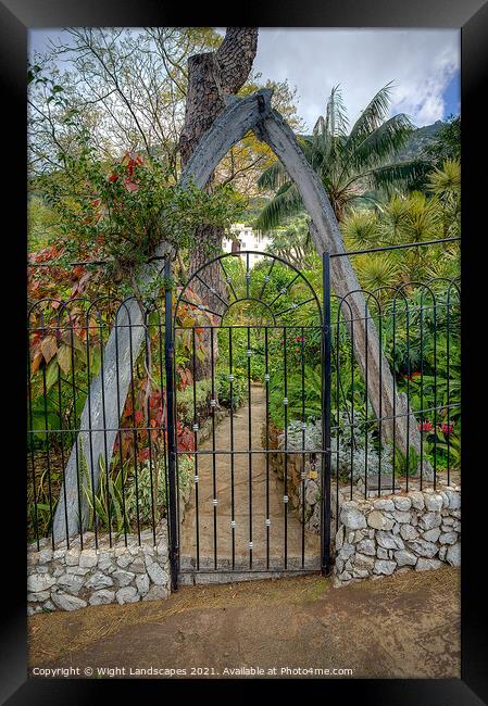 The Whale Bone Arch Gibraltar Framed Print by Wight Landscapes