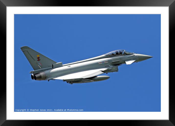 Eurofighter Typhoon ZK355 Framed Mounted Print by Ste Jones