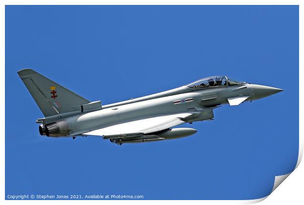 Eurofighter Typhoon ZK355 Print by Ste Jones