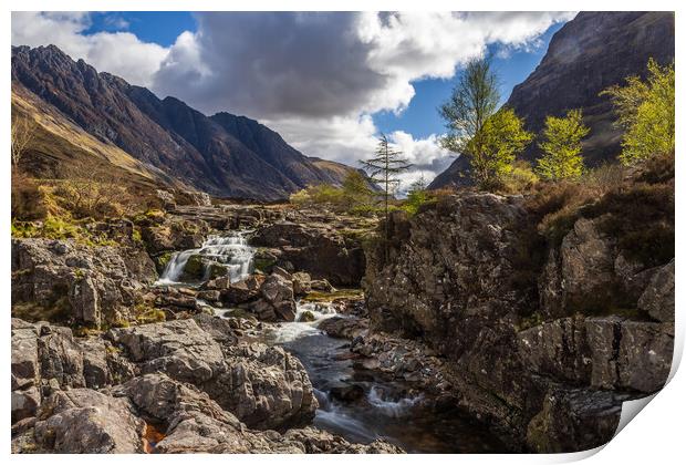 Coe River Waterfall Print by chris smith