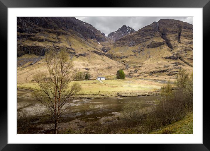 Cottage at Glencoe Framed Mounted Print by chris smith