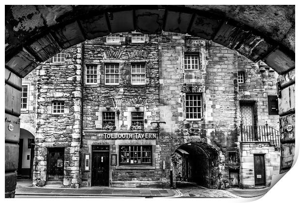 Tolbooth tavern Edinburgh Print by chris smith