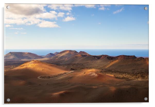 Timanfaya National Park, Lanzarote Acrylic by chris smith