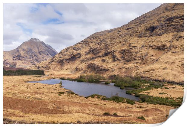 The Scottish Highlands scenic landscape Print by chris smith