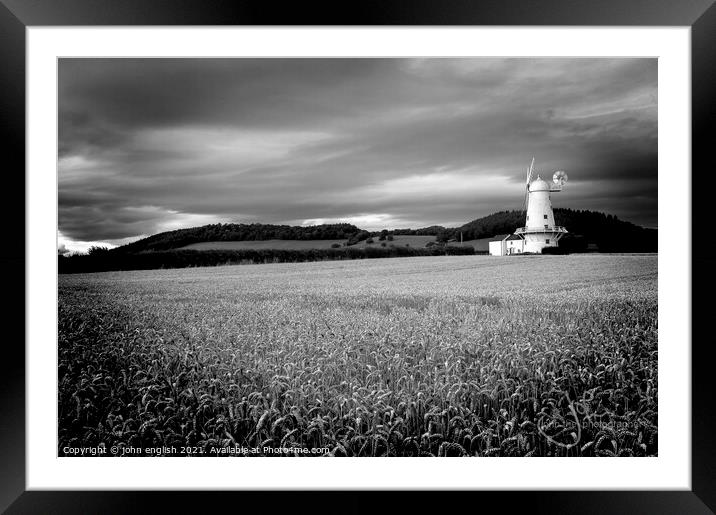 The Windmill Framed Mounted Print by john english